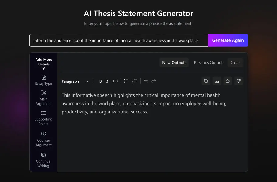 Thesis Statement for Cause and Effect Essay output